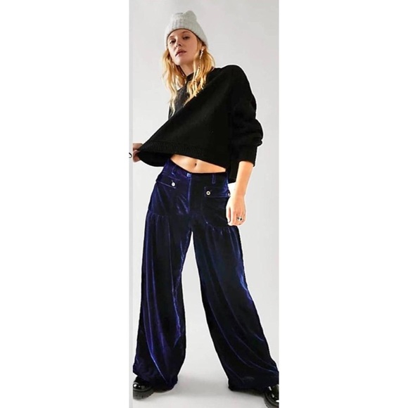 Free People Pants - Free People Lotus Velvet Pants